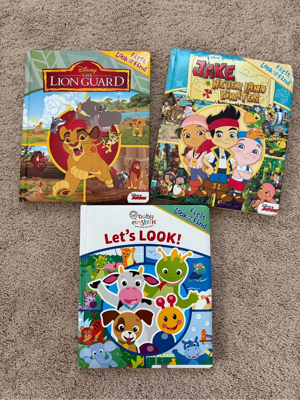 3 Large Look and Find Board Books